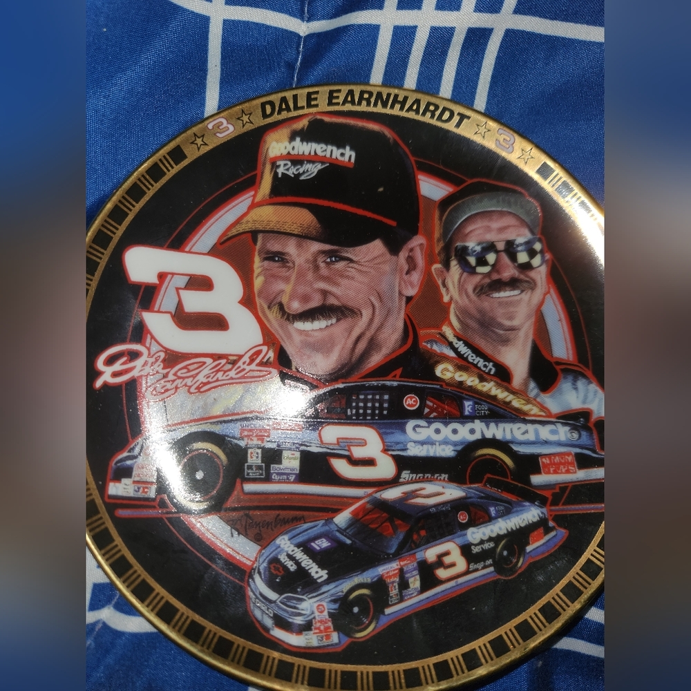 Dale Earnhardt vintage plate